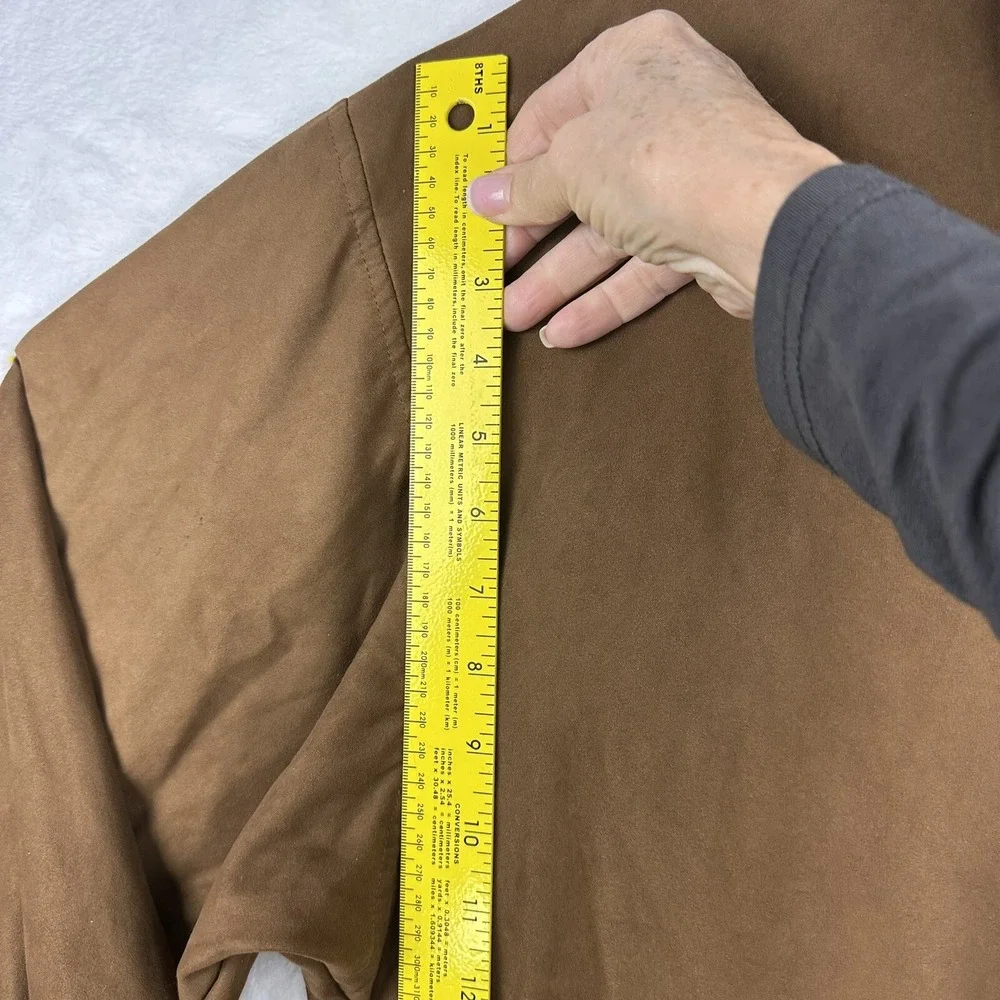 Zero Restriction Golf Outerwear Large Microsuede Brown‎  Mens Jacket Coat